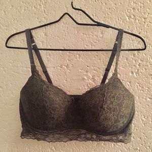 PINK Lace Bralette Army Green